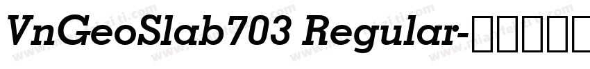 VnGeoSlab703 Regular字体转换